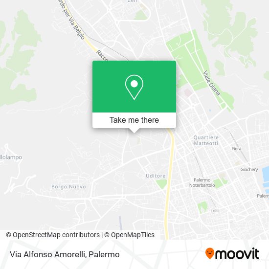 Via Alfonso Amorelli map