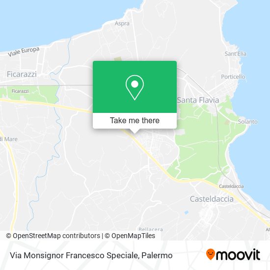 Via Monsignor Francesco Speciale map