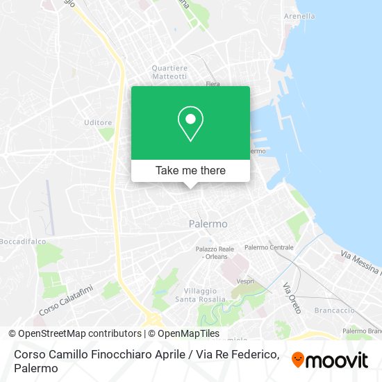 Corso Camillo Finocchiaro Aprile / Via Re Federico map