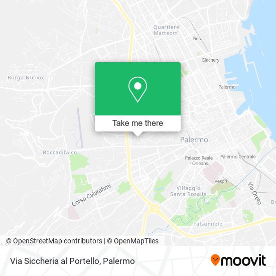 Via Siccheria al Portello map