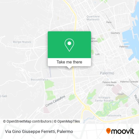 Via Gino Giuseppe Ferretti map