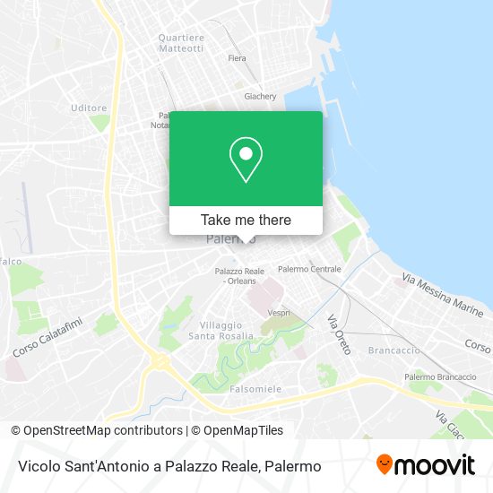 Vicolo Sant'Antonio a Palazzo Reale map
