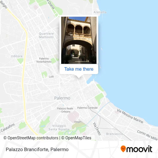 Palazzo Branciforte map