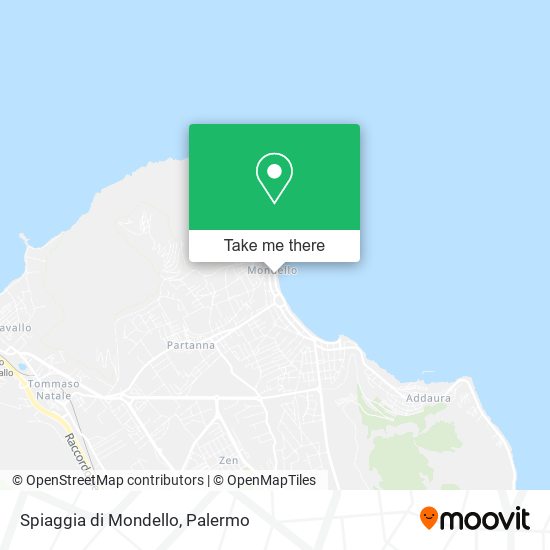 Spiaggia di Mondello map