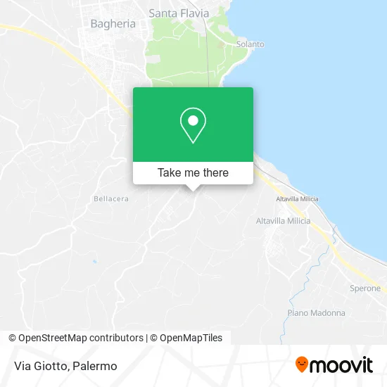 Via Giotto map