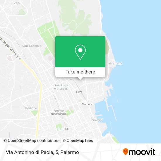 Antonino di Paola Street, 5 map