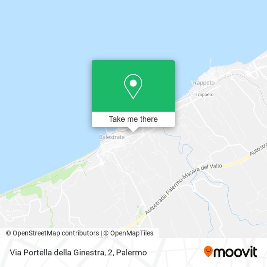 Via Portella della Ginestra, 2 map