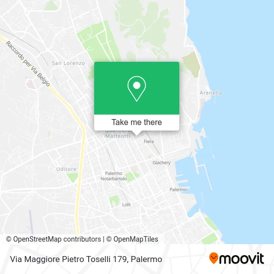 Via Maggiore Pietro Toselli 179 map