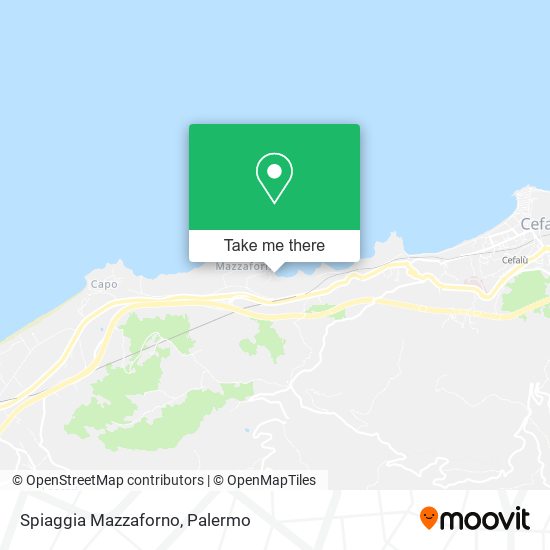 Spiaggia Mazzaforno map