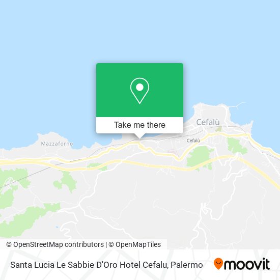 Santa Lucia Le Sabbie D'Oro Hotel Cefalu map