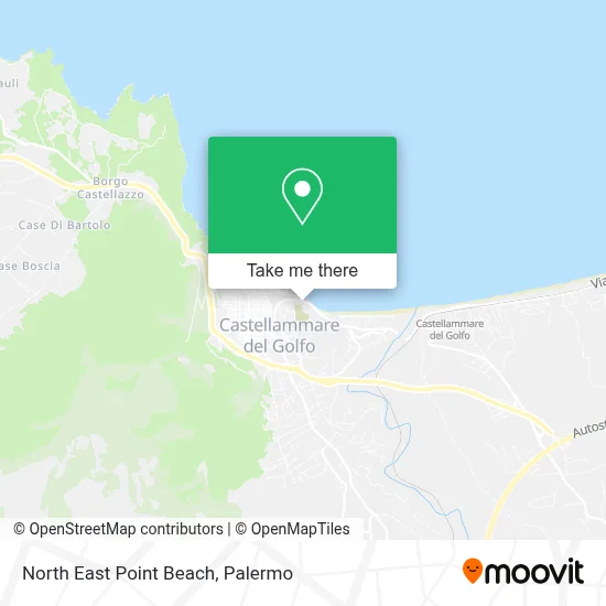 North East Point Beach map