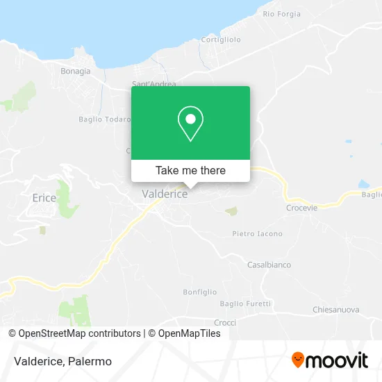 Valderice map