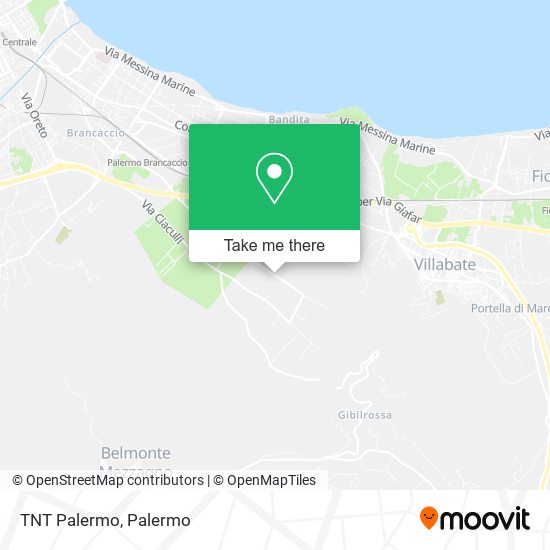 TNT Palermo map