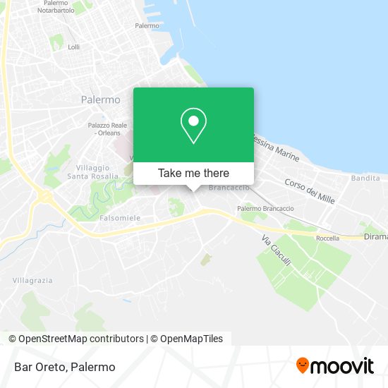 Bar Oreto map