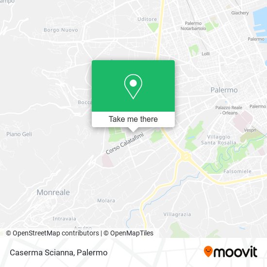 Caserma Scianna map