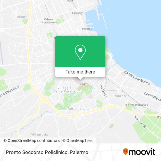 Pronto Soccorso Policlinico map