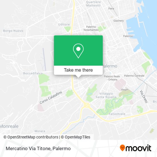 Mercatino Via Titone map