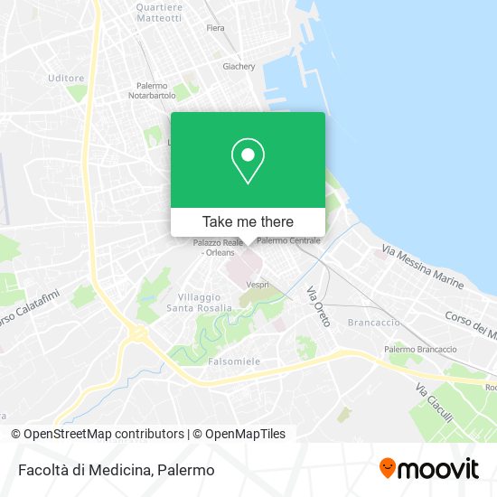 Facoltà di Medicina map
