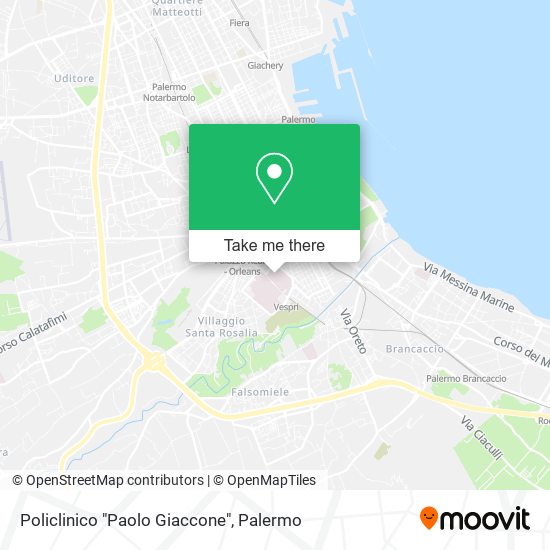 Policlinico "Paolo Giaccone" map
