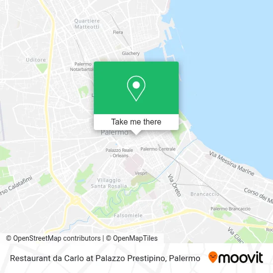 Restaurant da Carlo at Palazzo Prestipino map