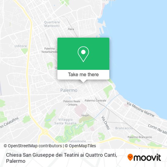 Chiesa San Giuseppe dei Teatini ai Quattro Canti map