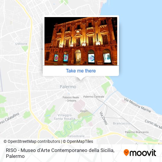 RISO - Museo d'Arte Contemporaneo della Sicilia map