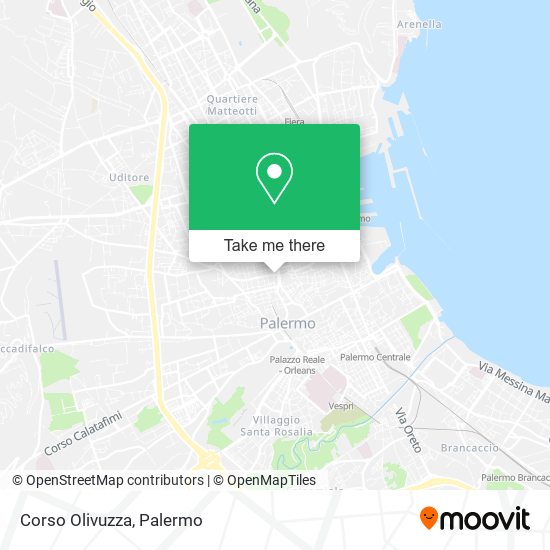 Corso Olivuzza map