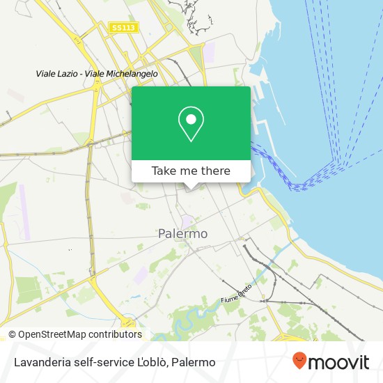 Lavanderia self-service L'oblò map