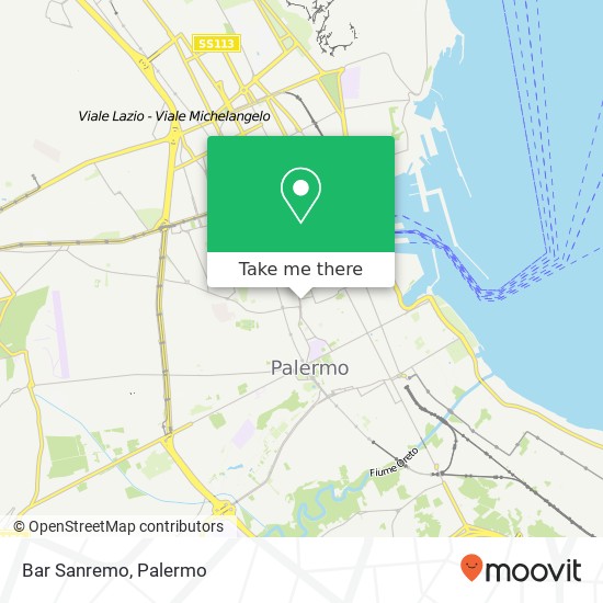 Bar Sanremo map