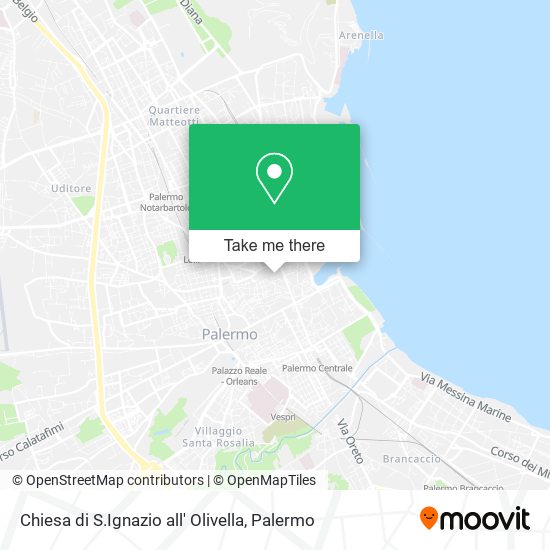 Chiesa di S.Ignazio all' Olivella map