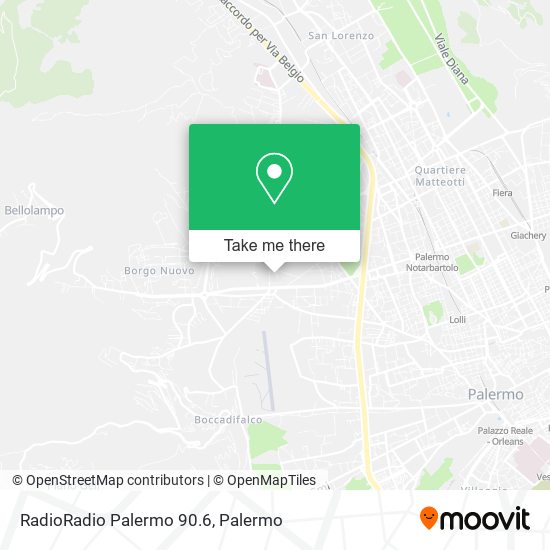 RadioRadio Palermo 90.6 map