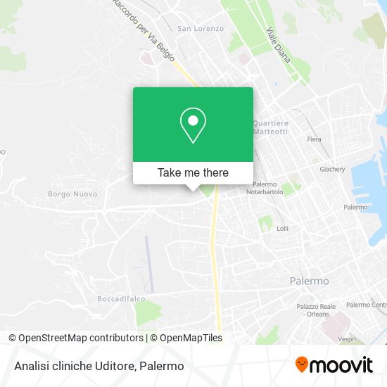 Analisi cliniche Uditore map