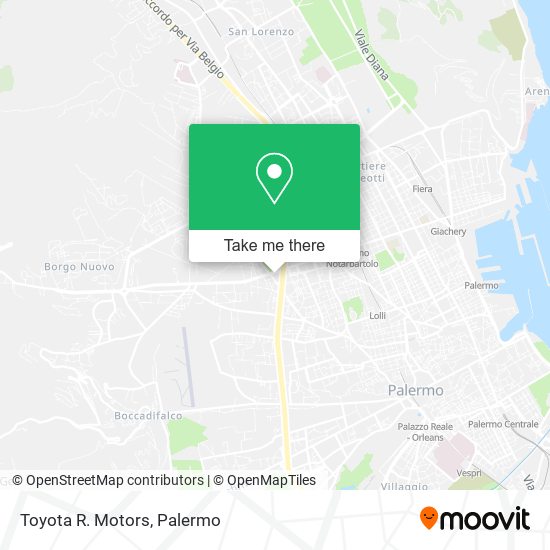 Toyota R. Motors map