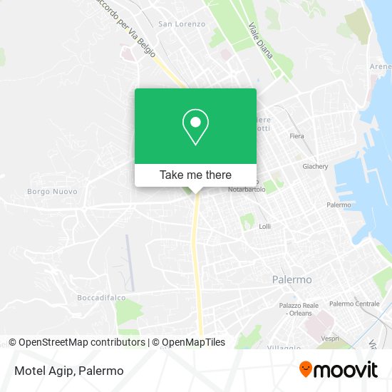 Motel Agip map