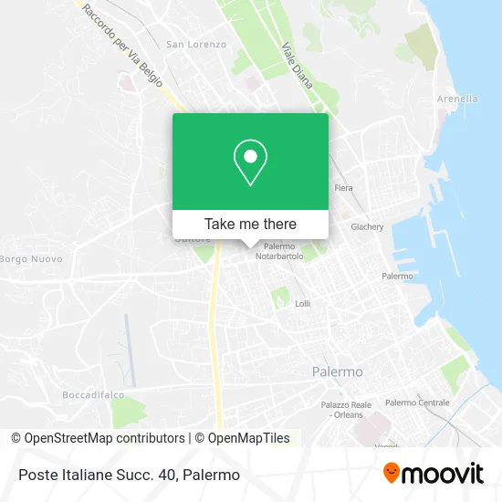 Italian Post Office Branch 40 map