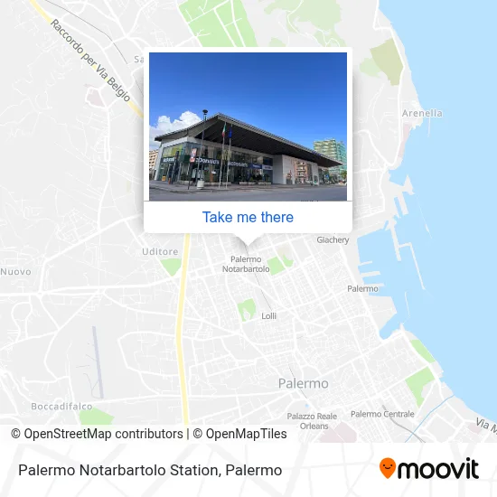 Palermo Notarbartolo Station map