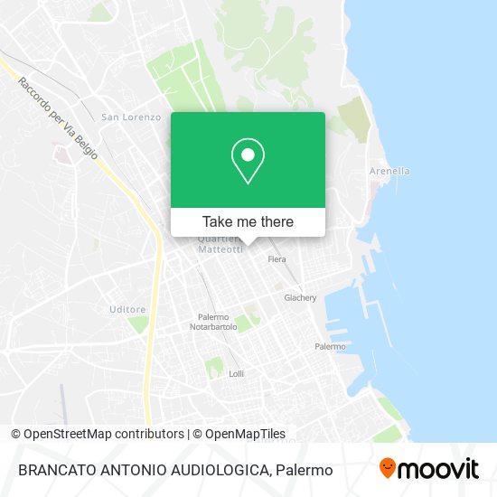 BRANCATO ANTONIO AUDIOLOGICA map