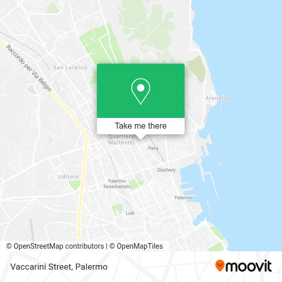 Vaccarini Street map