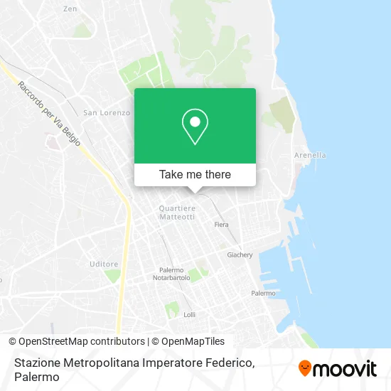 Stazione Metropolitana Imperatore Federico map