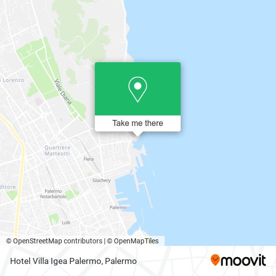 Hotel Villa Igea Palermo map