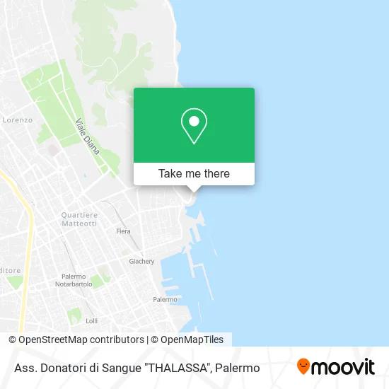Ass. Donatori di Sangue "THALASSA" map