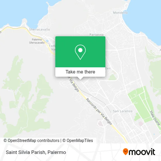 Saint Silvia Parish map