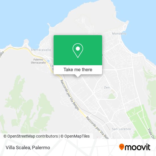 Villa Scalea map
