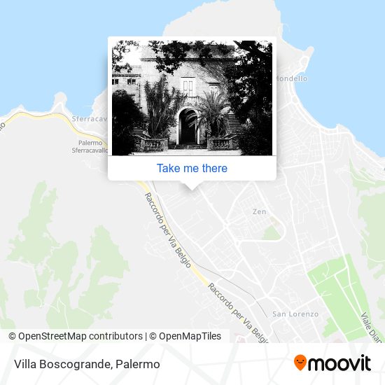 Villa Boscogrande map