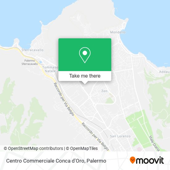Centro Commerciale Conca d'Oro map