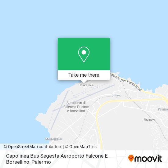 Capolinea Bus Segesta Aeroporto Falcone E Borsellino map