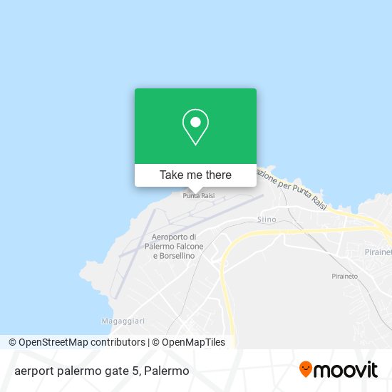 aerport palermo gate 5 map