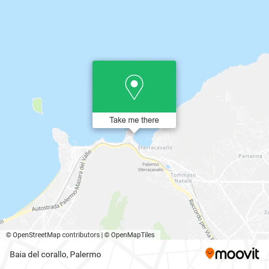 Baia del corallo map