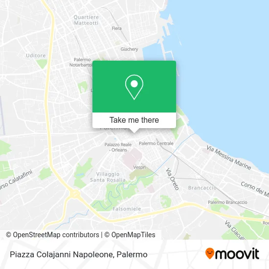 Napoleon Colajanni Square map