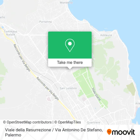 Viale della Resurrezione / Via Antonino De Stefano map